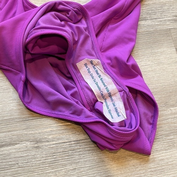 NWT Xhilaration Purple One Piece Swimsuit XL - Picture 6 of 12